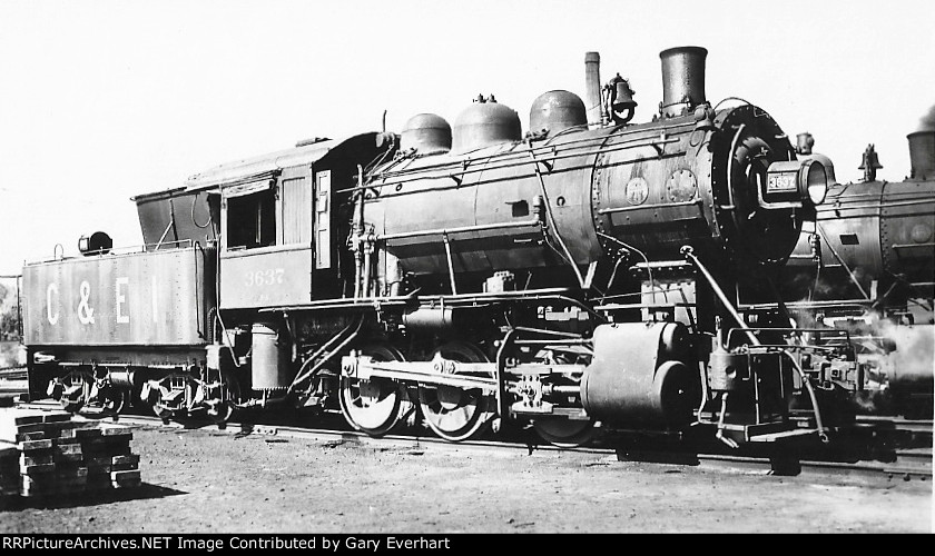 CEI 0-6-0 #3637 - Chicago & Eastern Illinois